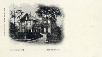 9940 Gezicht op de voorgevel van de villa Hoogerweerd (Hoofdstraat 54) te Driebergen uit het noordoosten.N.B. De villa ...